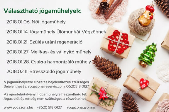Jógaműhely Karácsonyra hátlap
